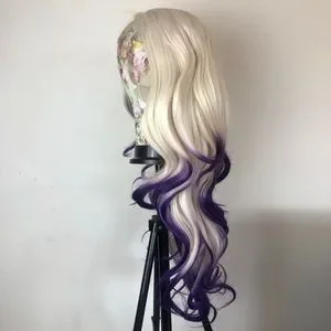 TROPICANA 24” WHITE BLONDE & PURPLE BODY WAVE WIG *NEW* Accessories | Tropicana 24 White Blonde Purple Body Wave Wig  main image 2